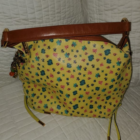 Versace Limited Production Yellow Bag Purse, Silk inner pouch - Picture 9 of 16